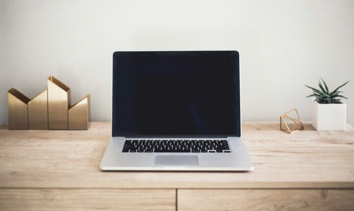 Working from home (image of a laptop)