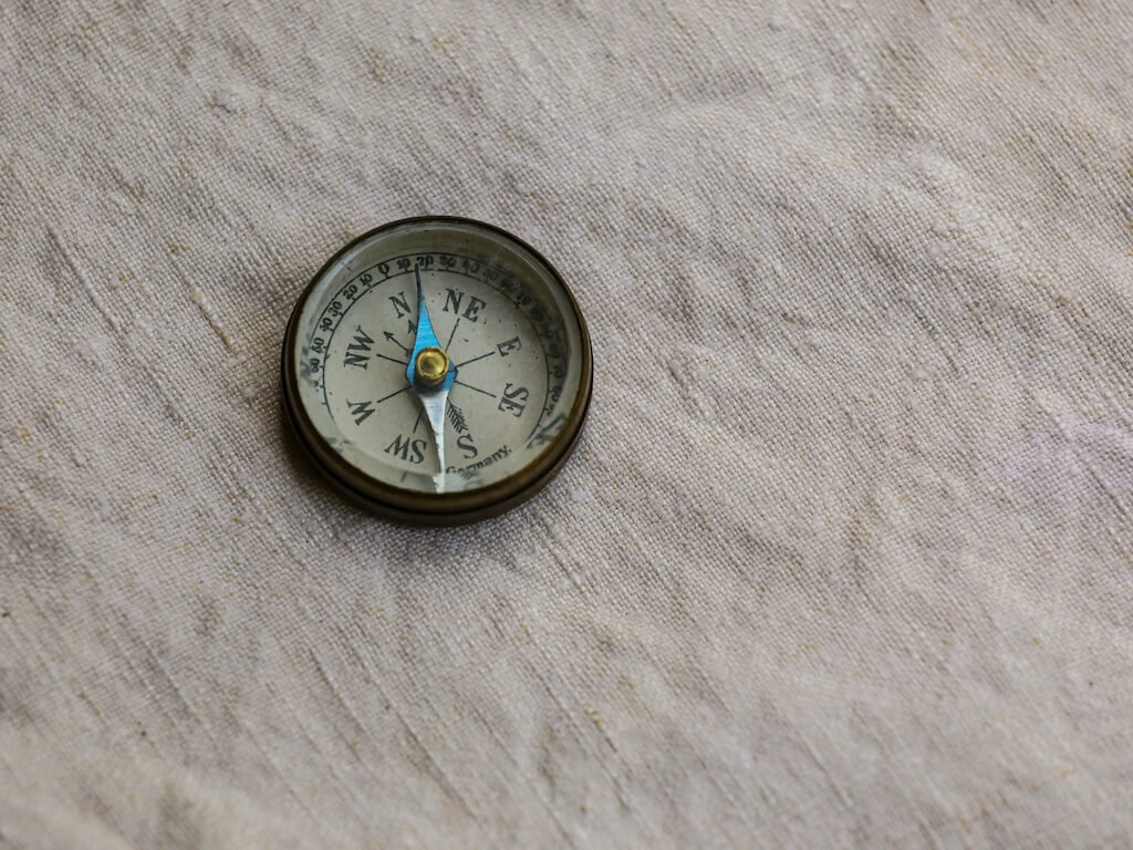 Compass symbolising a journey